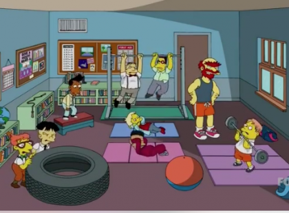 crossfit-on-the-simpsons